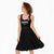 Queensland Papua New Guinea Custom Midi Dress All Black Pacific PNG Tribal Style - Polynesian Pride