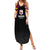 Queensland Papua New Guinea Custom Summer Maxi Dress All Black Pacific PNG Tribal Style