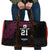 Queensland Papua New Guinea Custom Travel Bag All Black Pacific PNG Tribal Style - Polynesian Pride