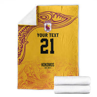 Queensland Papua New Guinea Custom Blanket All Gold Pacific PNG Tribal Style