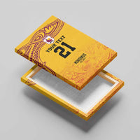 Queensland Papua New Guinea Custom Canvas Wall Art All Gold Pacific PNG Tribal Style