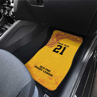 Queensland Papua New Guinea Custom Car Mats All Gold Pacific PNG Tribal Style