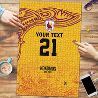 Queensland Papua New Guinea Custom Puzzle All Gold Pacific PNG Tribal Style - Polynesian Pride