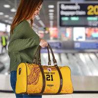 Queensland Papua New Guinea Custom Travel Bag All Gold Pacific PNG Tribal Style - Polynesian Pride