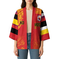 Queensland Papua New Guinea Custom Kimono All Red Pacific PNG Tribal Style - Polynesian Pride