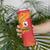 Queensland Papua New Guinea Custom Skinny Tumbler All Red Pacific PNG Tribal Style