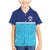 Queensland Samoa Custom Family Matching Mermaid Dress and Hawaiian Shirt Blue Pacific Polynesian Tribal Pattern