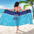 Queensland Samoa Custom Sarong Blue Pacific Polynesian Tribal Pattern