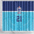 Queensland Samoa Custom Shower Curtain Blue Pacific Polynesian Tribal Pattern