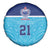 Queensland Samoa Custom Spare Tire Cover Blue Pacific Polynesian Tribal Pattern