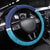 Queensland Samoa Steering Wheel Cover Blue Pacific Polynesian Tribal Pattern