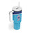 Queensland Samoa Custom Tumbler With Handle Blue Pacific Polynesian Tribal Pattern