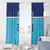 Queensland Samoa Custom Window Curtain Blue Pacific Polynesian Tribal Pattern