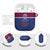 Queensland Samoa Custom AirPods Case Maroon-Blue Pacific Polynesian Tribal Pattern - Polynesian Pride