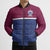 Queensland Samoa Custom Bomber Puffer Jacket Maroon-Blue Pacific Polynesian Tribal Pattern - Polynesian Pride
