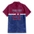 Queensland Samoa Custom Family Matching Mermaid Dress and Hawaiian Shirt Maroon-Blue Pacific Polynesian Tribal Pattern