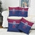 Queensland Samoa Custom Pillow Cover Maroon-Blue Pacific Polynesian Tribal Pattern - Polynesian Pride