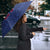 Queensland Samoa Custom Umbrella Maroon-Blue Pacific Polynesian Tribal Pattern - Polynesian Pride