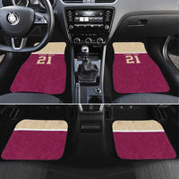 Queensland Samoa Custom Car Mats Maroon Pacific Polynesian Tribal Pattern