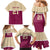 Queensland Samoa Custom Family Matching Mermaid Dress and Hawaiian Shirt Maroon Pacific Polynesian Tribal Pattern