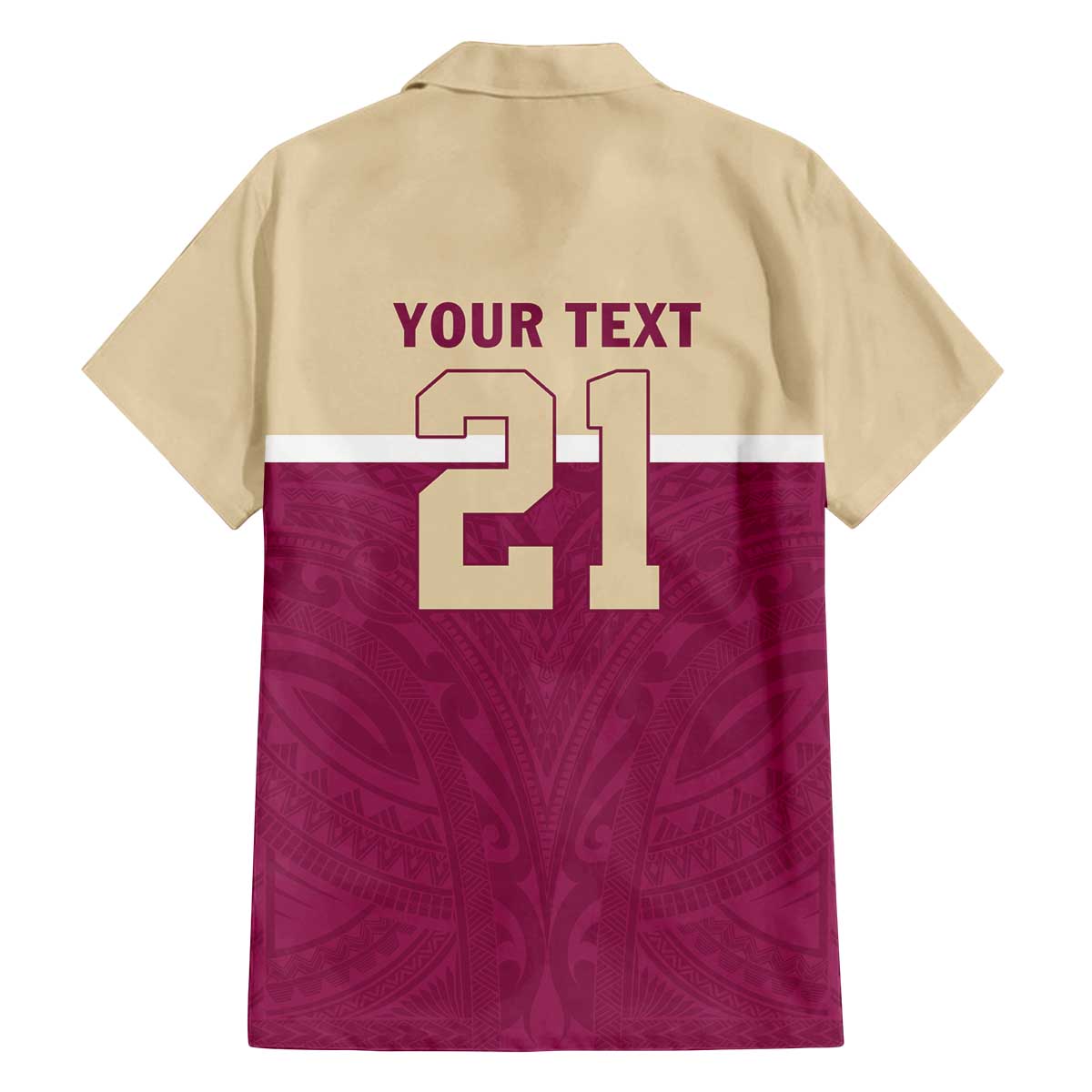 Queensland Samoa Custom Family Matching Off The Shoulder Long Sleeve Dress and Hawaiian Shirt Maroon Pacific Polynesian Tribal Pattern