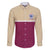 Queensland Samoa Custom Family Matching Short Sleeve Bodycon Dress and Hawaiian Shirt Maroon Pacific Polynesian Tribal Pattern