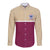 Queensland Samoa Custom Long Sleeve Button Shirt Maroon Pacific Polynesian Tribal Pattern