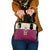 Queensland Samoa Custom Shoulder Handbag Maroon Pacific Polynesian Tribal Pattern