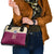 Queensland Samoa Custom Shoulder Handbag Maroon Pacific Polynesian Tribal Pattern