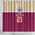 Queensland Samoa Custom Shower Curtain Maroon Pacific Polynesian Tribal Pattern