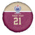 Queensland Samoa Custom Spare Tire Cover Maroon Pacific Polynesian Tribal Pattern
