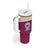 Queensland Samoa Custom Tumbler With Handle Maroon Pacific Polynesian Tribal Pattern