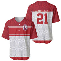 Queensland Tonga Custom Baseball Jersey QLD with Tongan Ngatu Pattern LT9 - Polynesian Pride