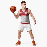 Queensland Tonga Custom Basketball Jersey QLD with Tongan Ngatu Pattern - Polynesian Pride