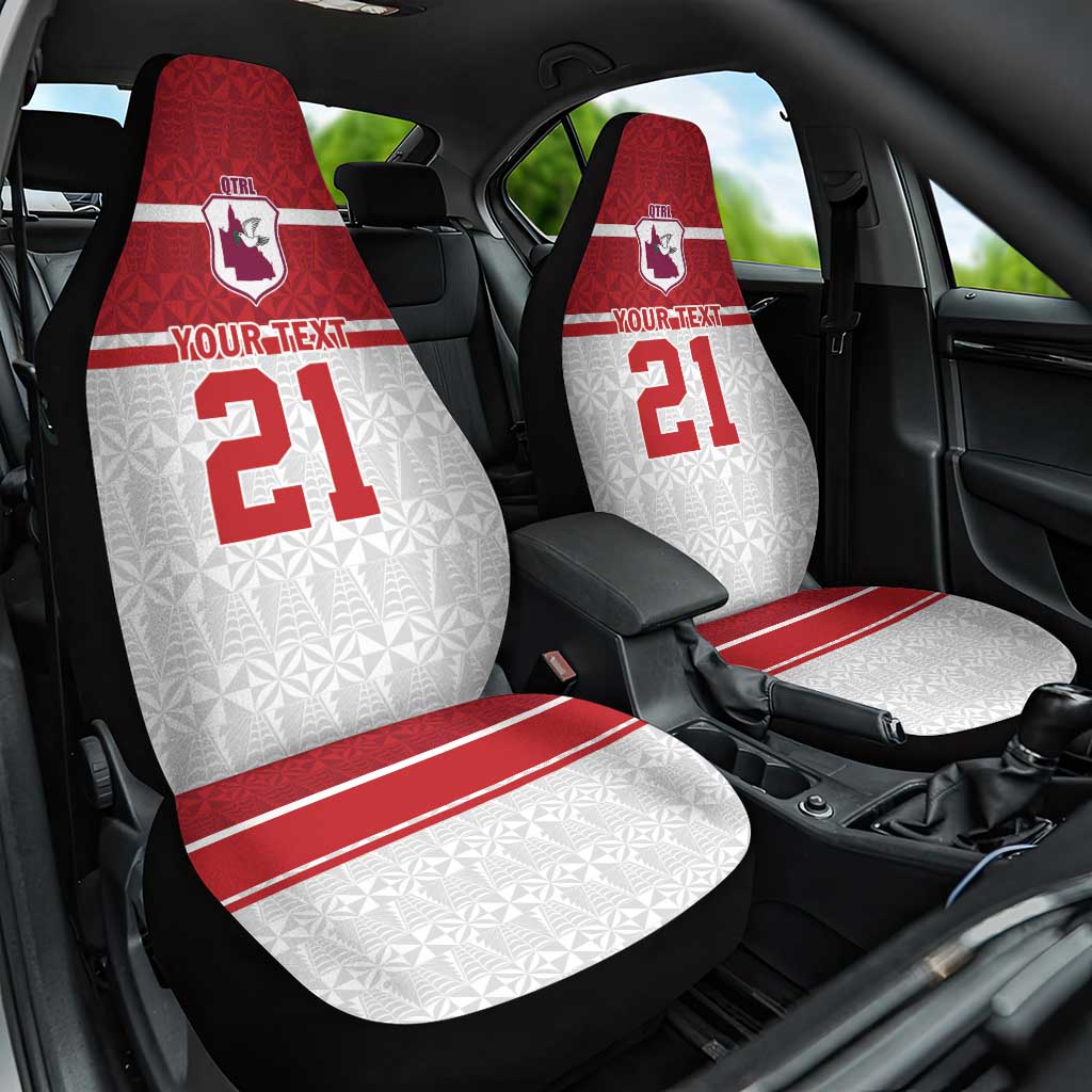 Queensland Tonga Custom Car Seat Cover QLD with Tongan Ngatu Pattern