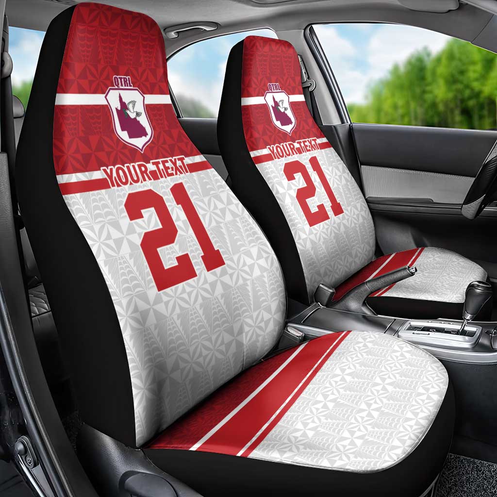 Queensland Tonga Custom Car Seat Cover QLD with Tongan Ngatu Pattern