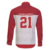 Queensland Tonga Custom Family Matching Long Sleeve Bodycon Dress and Hawaiian Shirt QLD with Tongan Ngatu Pattern LT9 - Polynesian Pride