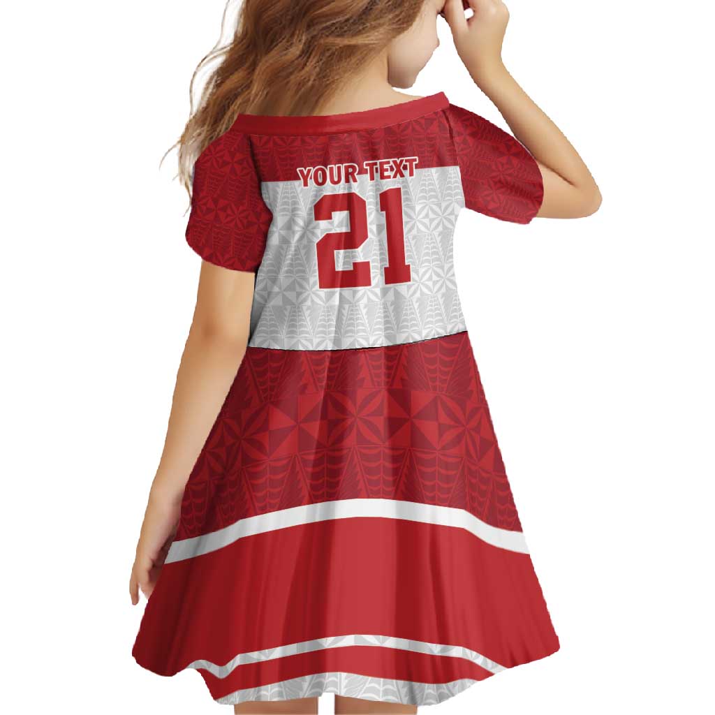 Queensland Tonga Custom Family Matching Short Sleeve Bodycon Dress and Hawaiian Shirt QLD with Tongan Ngatu Pattern LT9 - Polynesian Pride