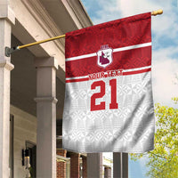 Queensland Tonga Custom Garden Flag QLD with Tongan Ngatu Pattern