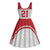 Queensland Tonga Custom Midi Dress QLD with Tongan Ngatu Pattern - Polynesian Pride