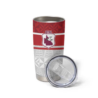 Queensland Tonga Custom Tumbler Cup QLD with Tongan Ngatu Pattern