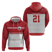 Queensland Tonga Custom Zip Hoodie QLD with Tongan Ngatu Pattern