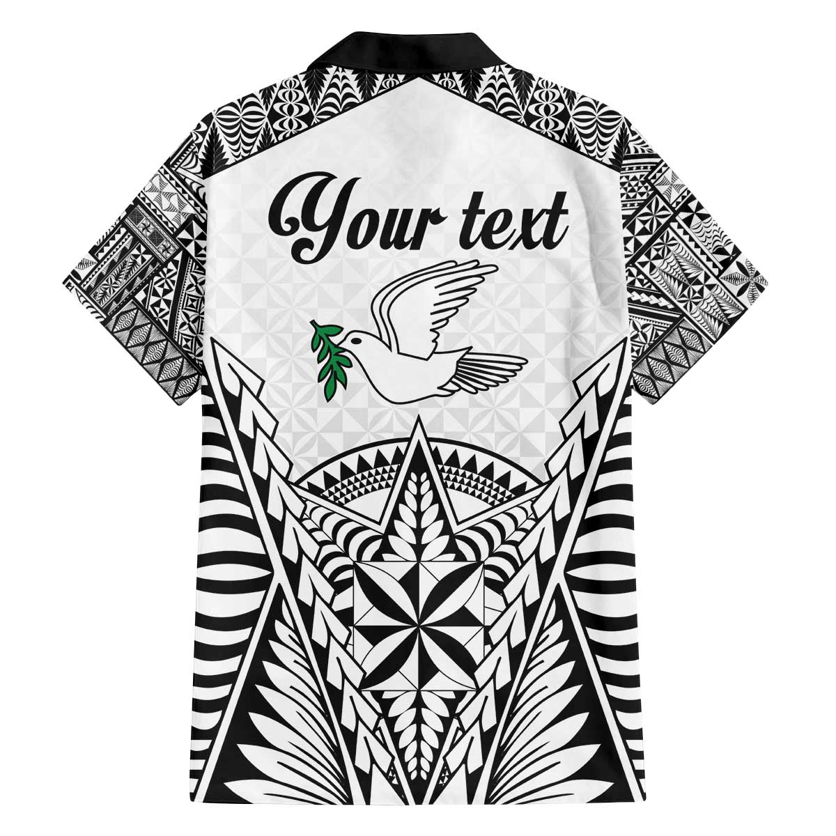 Personalised Tonga 676 Family Matching Puletasi and Hawaiian Shirt Tribal Kupesi Ngatu Unique