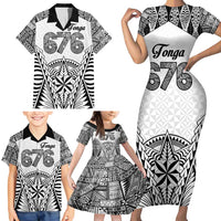 Personalised Tonga 676 Family Matching Short Sleeve Bodycon Dress and Hawaiian Shirt Tribal Kupesi Ngatu Unique LT9 - Polynesian Pride