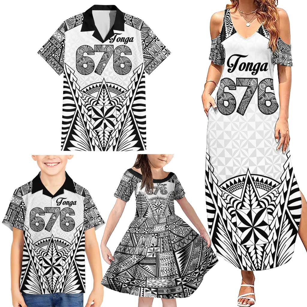 Personalised Tonga 676 Family Matching Summer Maxi Dress and Hawaiian Shirt Tribal Kupesi Ngatu Unique LT9 - Polynesian Pride