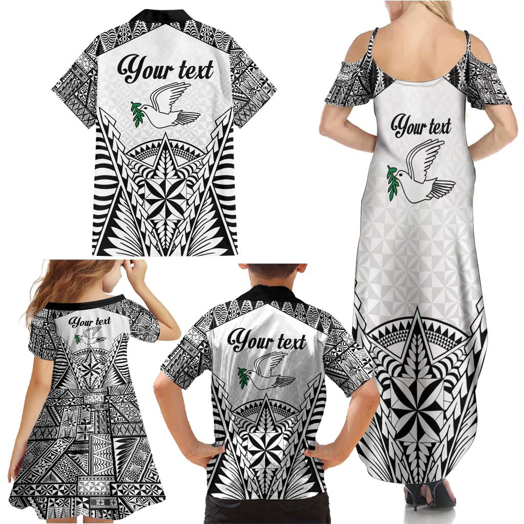 Personalised Tonga 676 Family Matching Summer Maxi Dress and Hawaiian Shirt Tribal Kupesi Ngatu Unique LT9 - Polynesian Pride