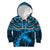 Custom Fiji Rugby Kid Hoodie Go Fijian Tapa Arty with World Cup Vibe LT9 Blue - Polynesian Pride