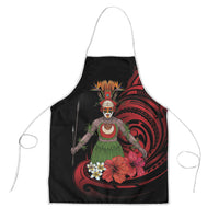 Huli Wigmen Tribe Hela Province Apron Papua New Guinea Indigenous Pattern LT9 Black - Polynesian Pride