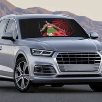 Huli Wigmen Tribe Hela Province Auto Sun Shade Papua New Guinea Indigenous Pattern LT9 - Polynesian Pride