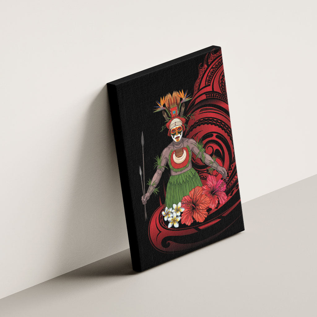 Huli Wigmen Tribe Hela Province Canvas Wall Art Papua New Guinea Indigenous Pattern LT9 - Polynesian Pride